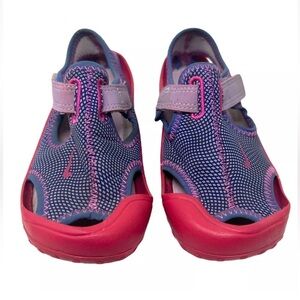 Nike Sunray Protect TD Purple Pink Sandals Toddler Girls 10 C Outdoor water shoe